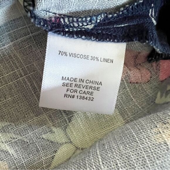 ModCloth Linen Multicolored Island Tropical Shirt - Picture 6 of 6